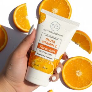 hyaluronic acid+ gluta vitaminc facewash