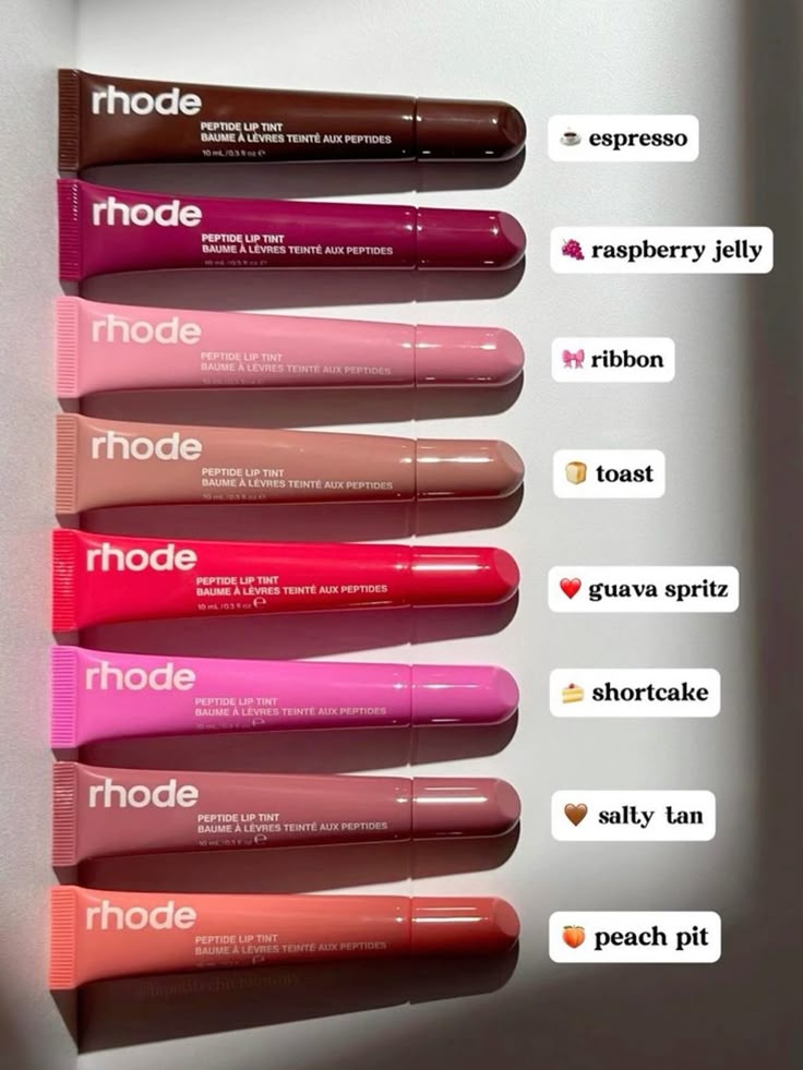 set of 6 rohode liptints set of 6 rohode liptints