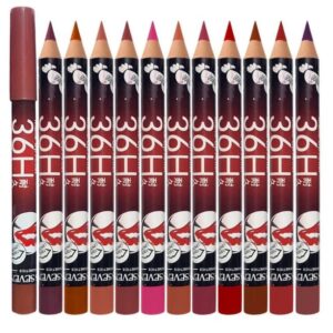 36h jumbo lip liner pencil pack of 6– long lasting nude, red & pink shades for smooth lip definition
