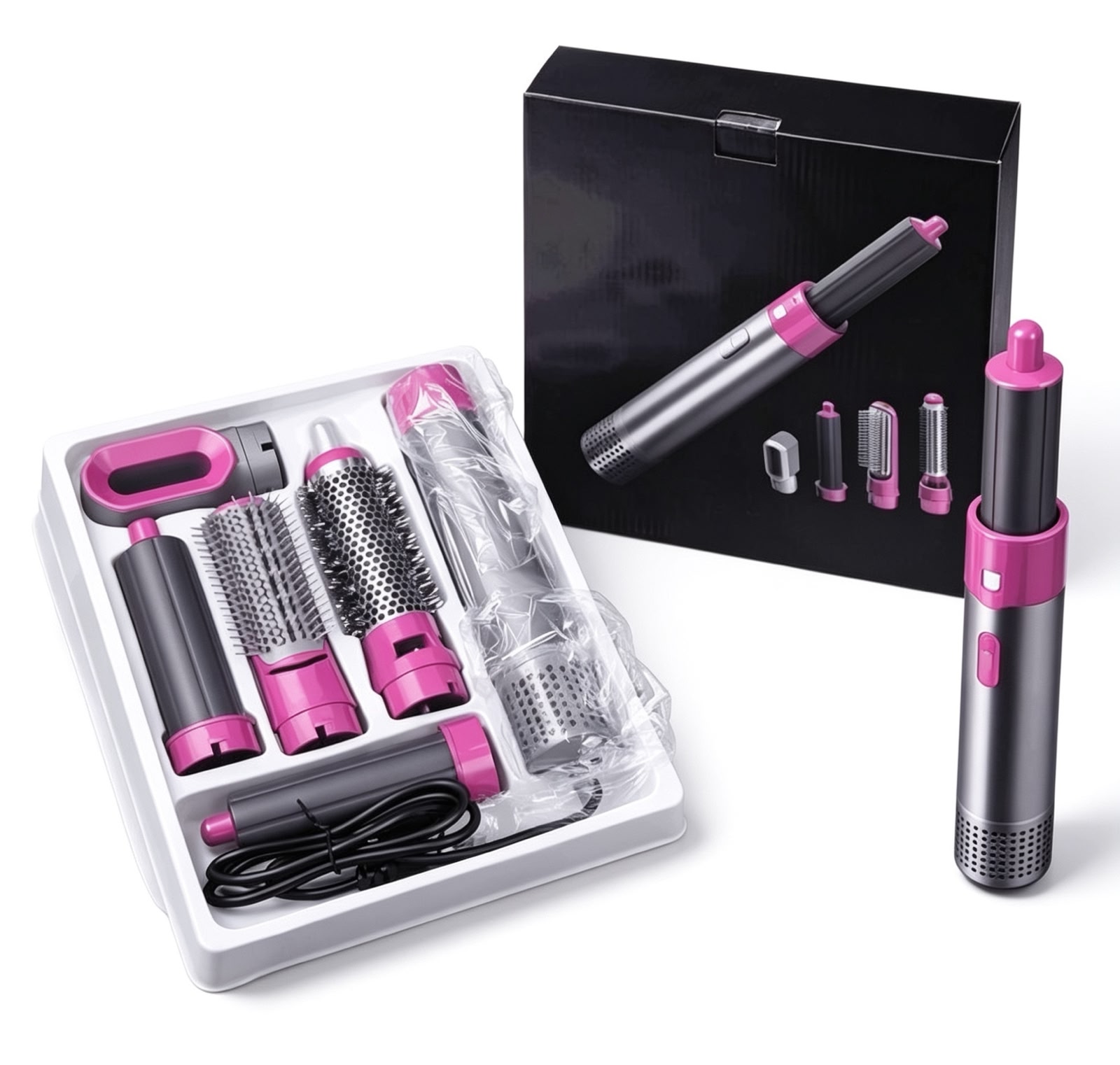 5 in 1 professional hot air styler & hair dryer set – multi functional curler 5 in 1 professional hot air styler & hair dryer set – multi functional curler
