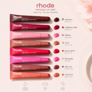rhode lip tints – complete pack of 8 shades | long lasting & ultra smooth